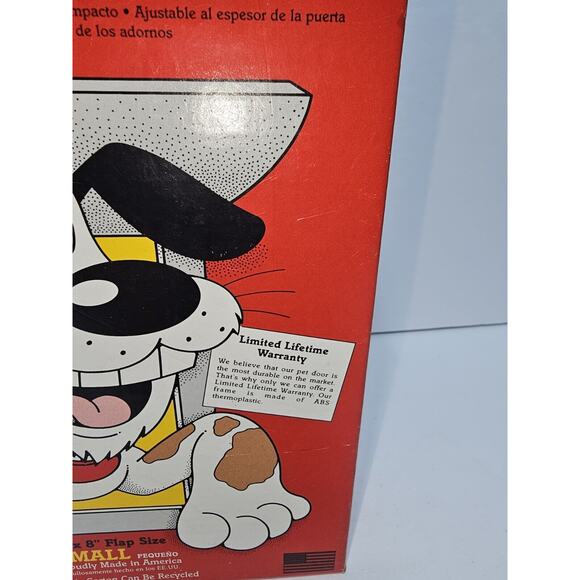 The IDEAL Pet Door Small 5"x 8" Flap Size Doggie Cats NEW in BOX dog cat - Picture 5 of 7